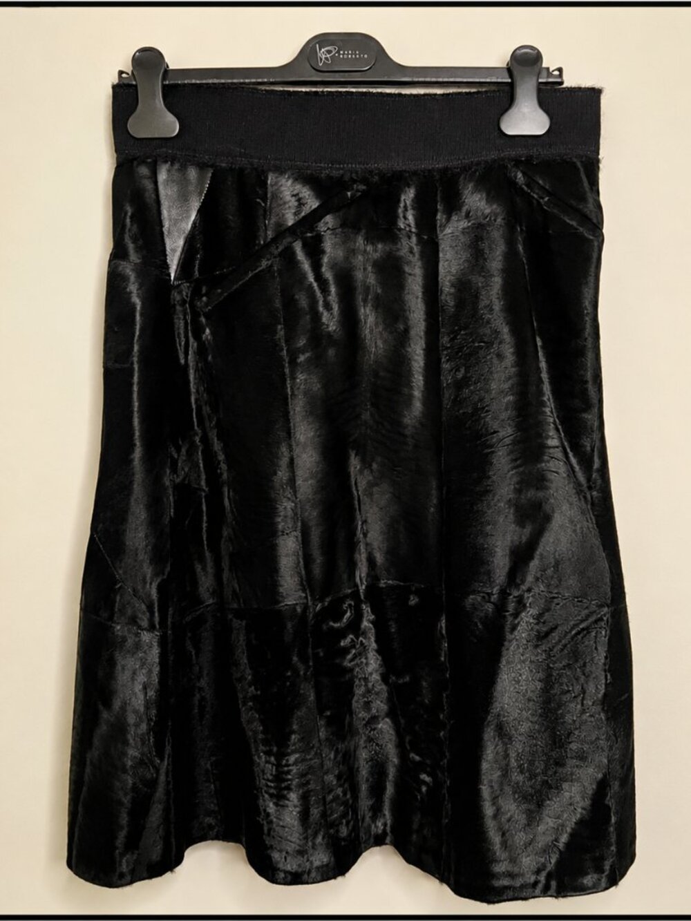 Giambattista Valli Black Xiangao Lamb Skirt Sz ?, Used; Good. Made in Italy